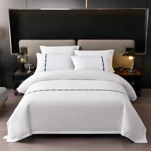 طقم مفارش سرير لحاف أبيض فاخر مكون  . Luxury 7 Piece White Comforter Bedding Set Custom Size
