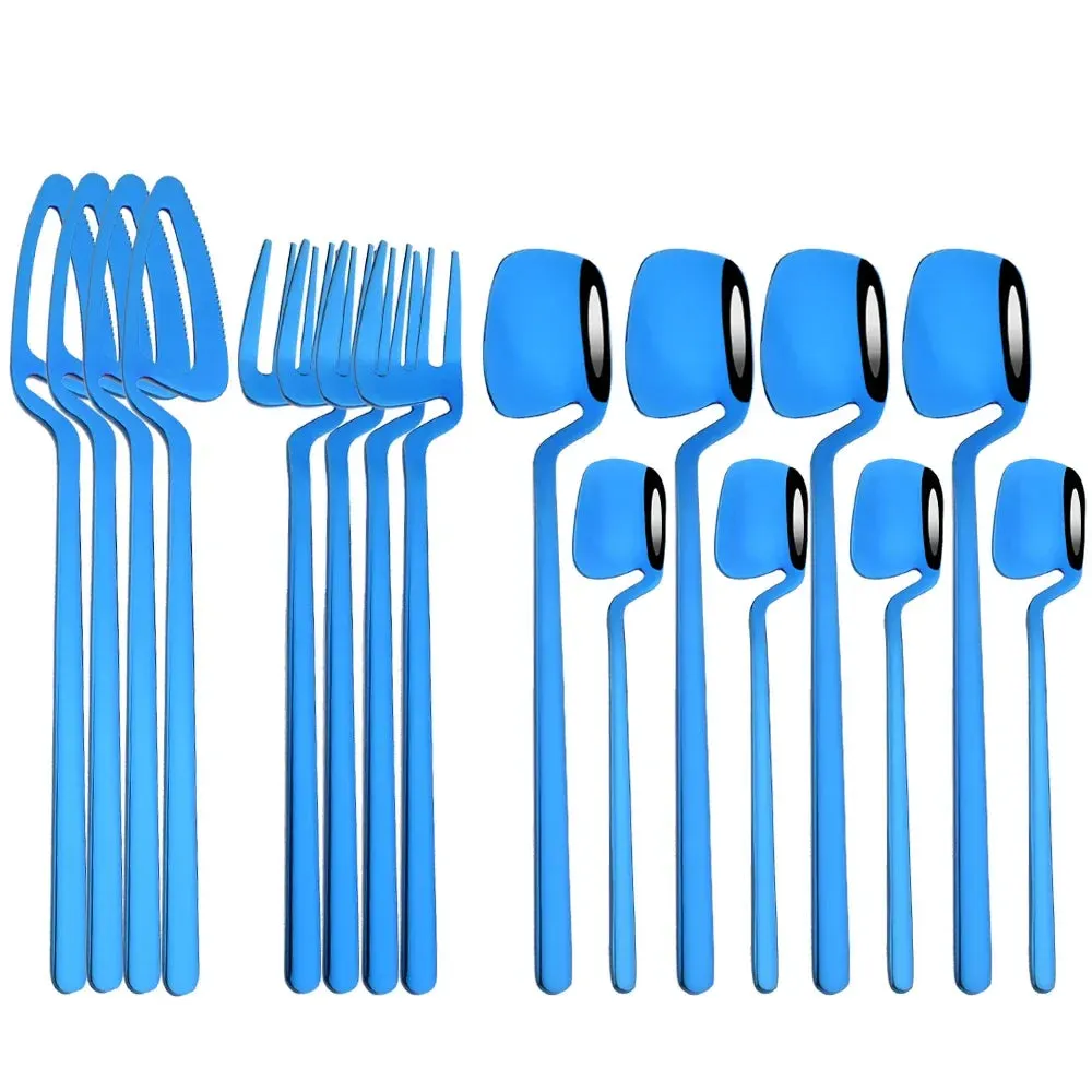 16 Piece Stainless Steel Cutlery Set For Dinner Tea And Parties