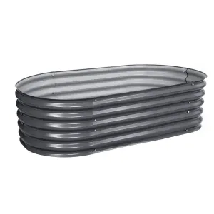 160X80X42CM Galvanised Raised Garden Bed Steel Instant Planter