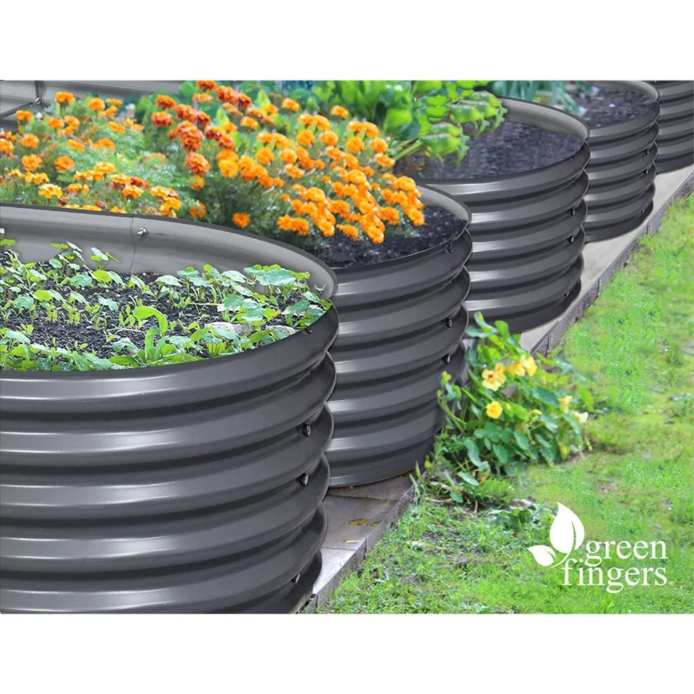 160X80X42CM Galvanised Raised Garden Bed Steel Instant Planter