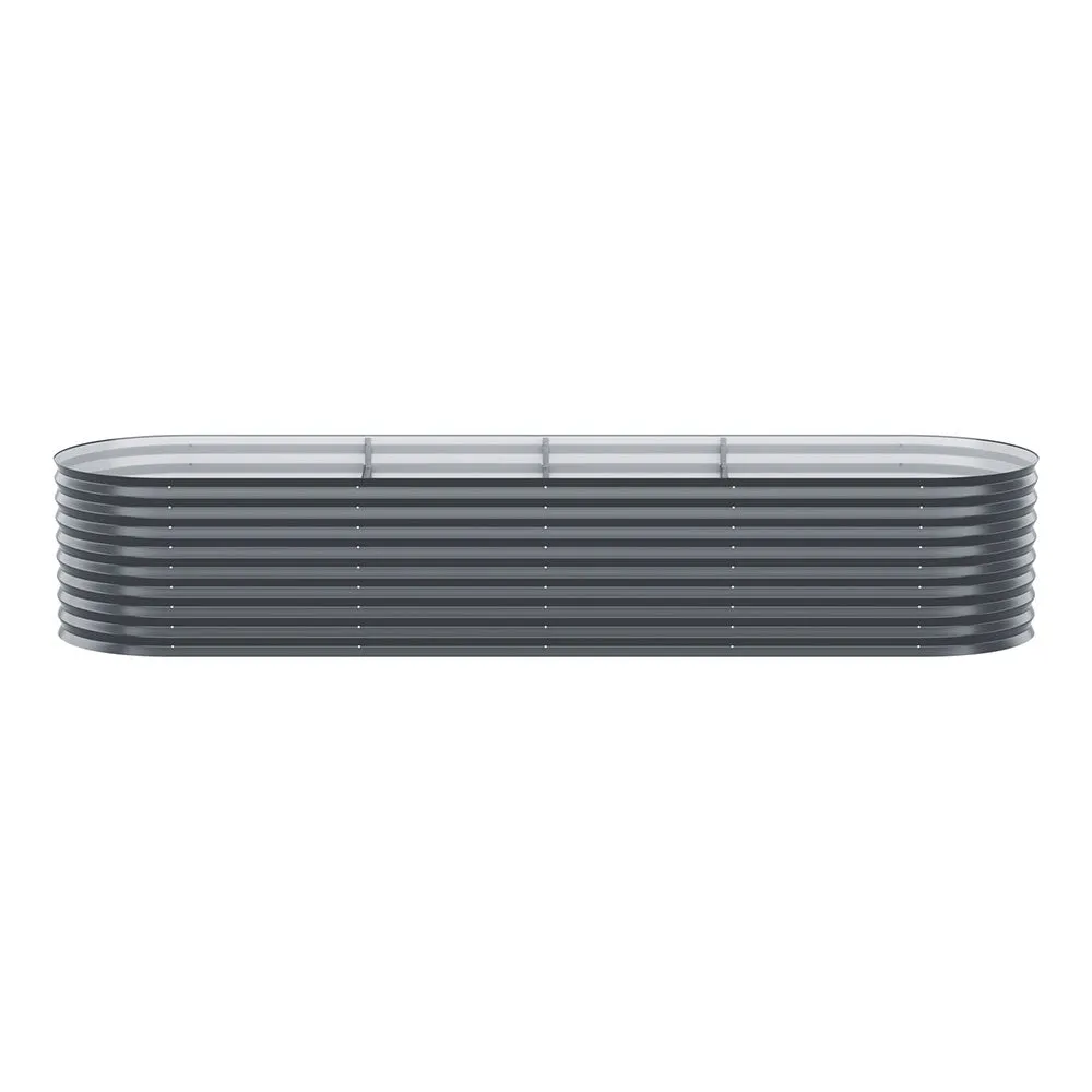 2x Green Fingers Raised Garden Bed | 320x80x56cm | Oval Planter Box