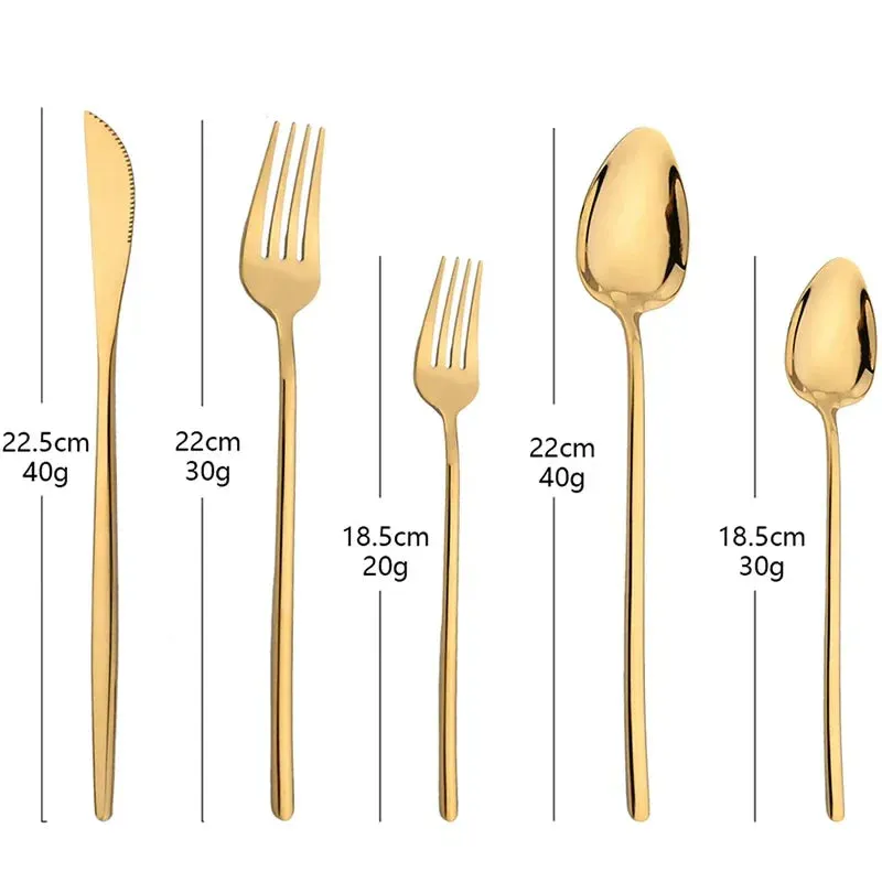 30 Piece Stainless Steel Cutlery Set For Dining Table