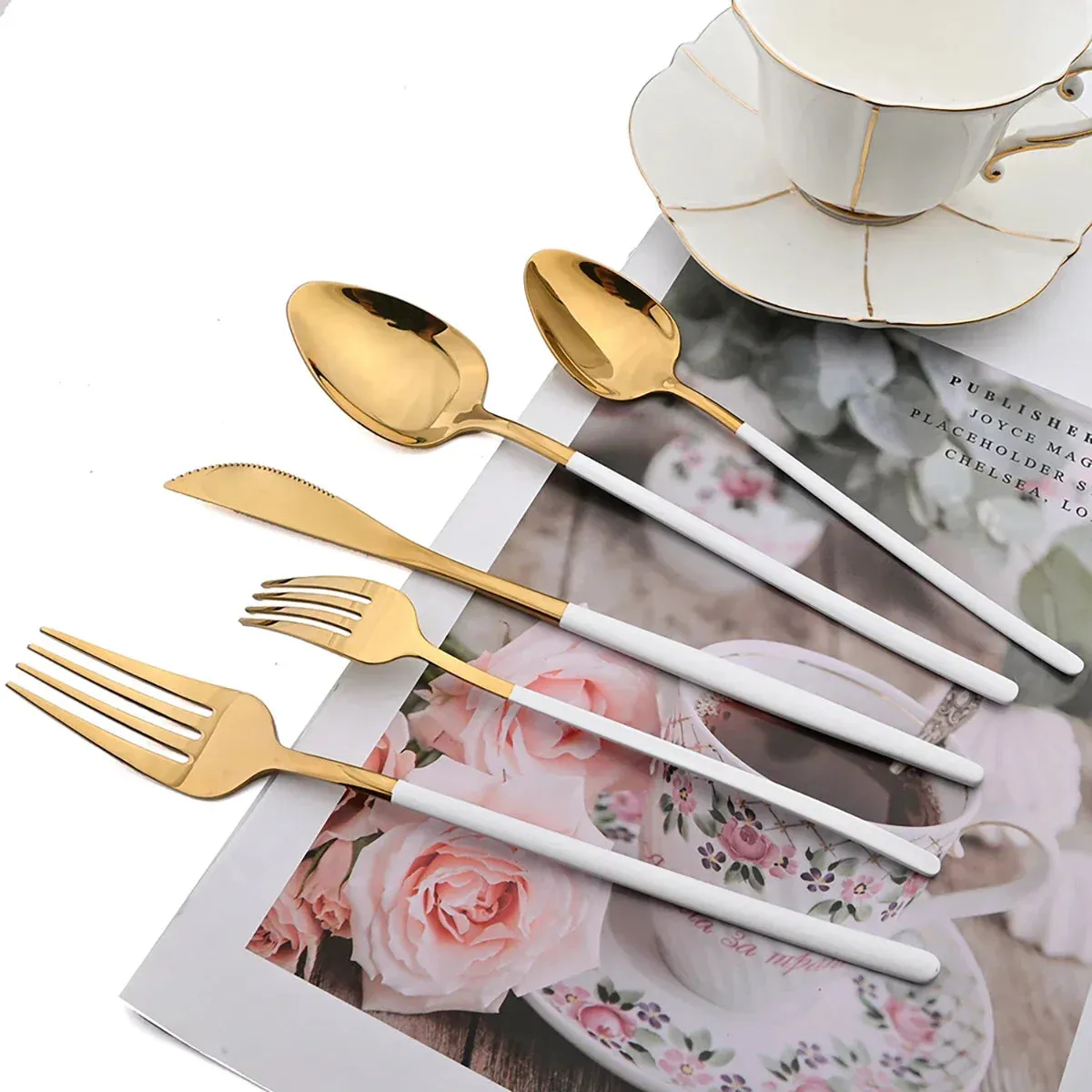30 Piece Stainless Steel Cutlery Set For Dining
