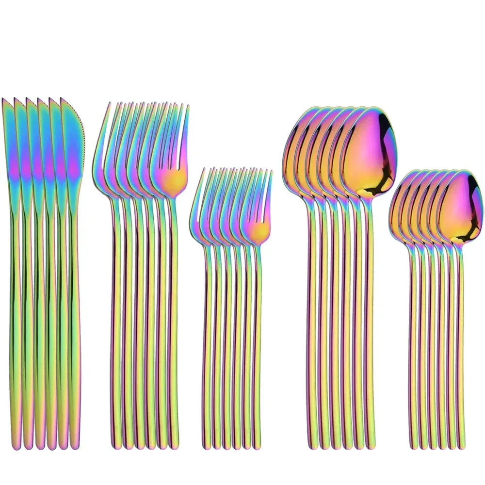 30 Piece Stainless Steel Cutlery Set For Dining