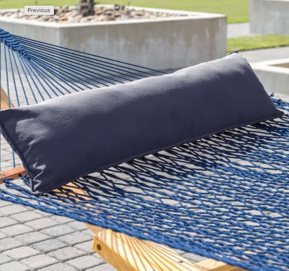 52" Long Hammock Pillow - Sunbrella Navy