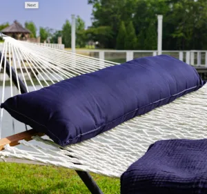 52" Long Hammock Pillow - Sunbrella Navy