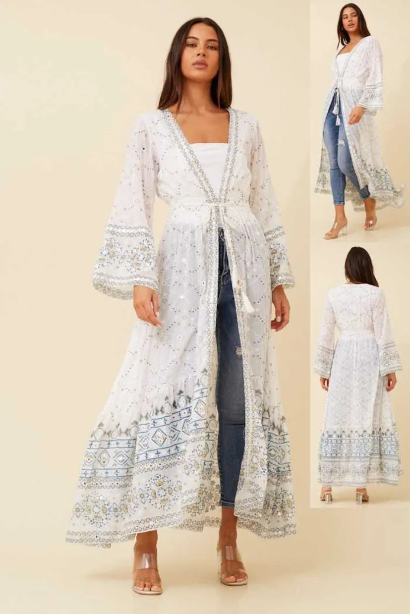 Bella Mirror Print Duster