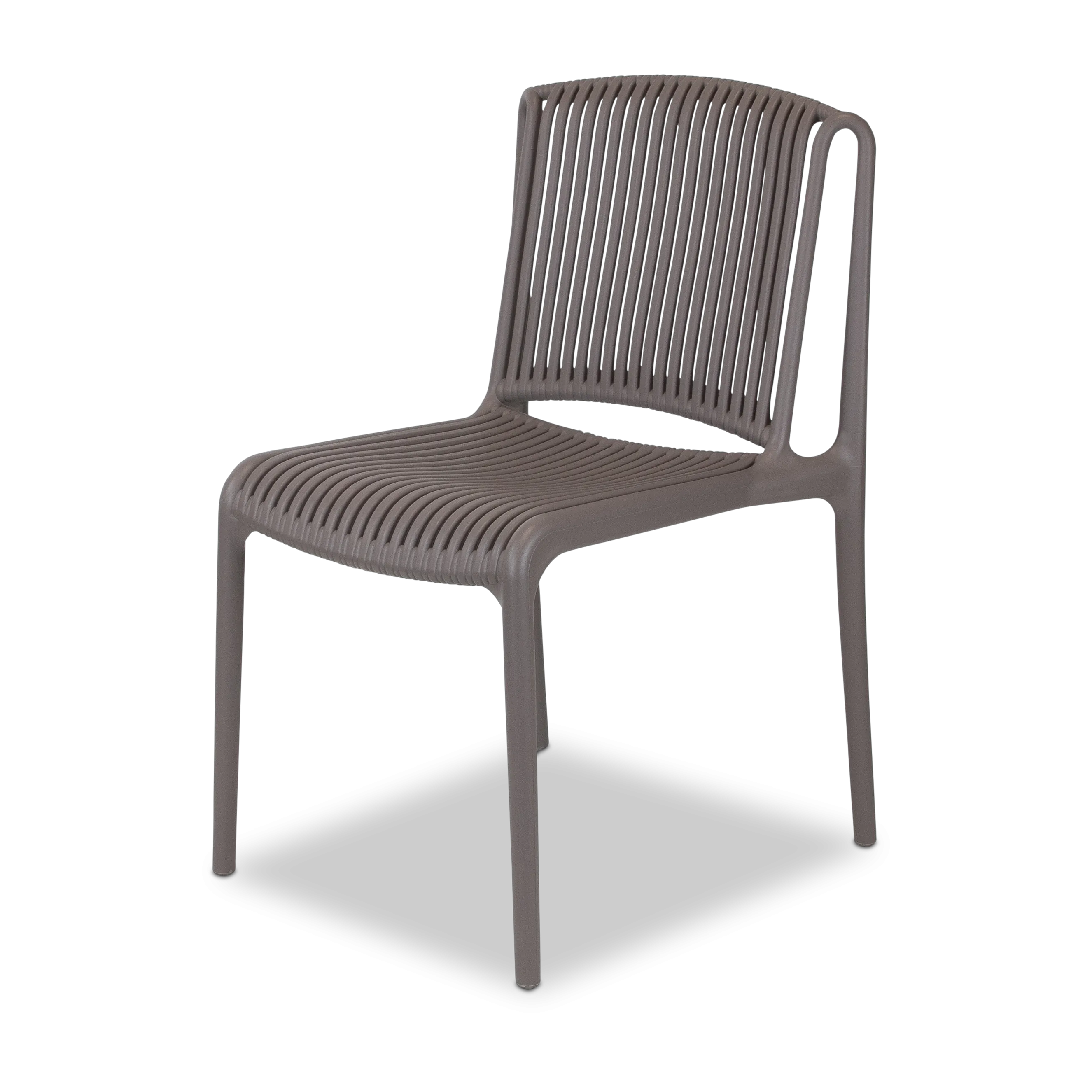Caribbean Outdoor Extension Table in White with UV Plastic Outdoor Chairs (PP)