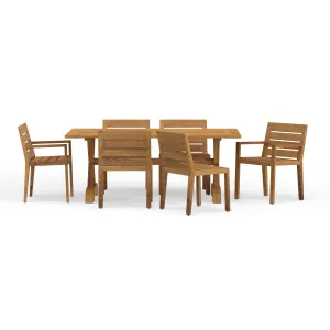 Charleston 7-Piece Trestle Dining Set