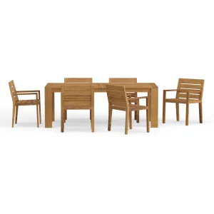 Charleston 83" 7-Piece Dining Set