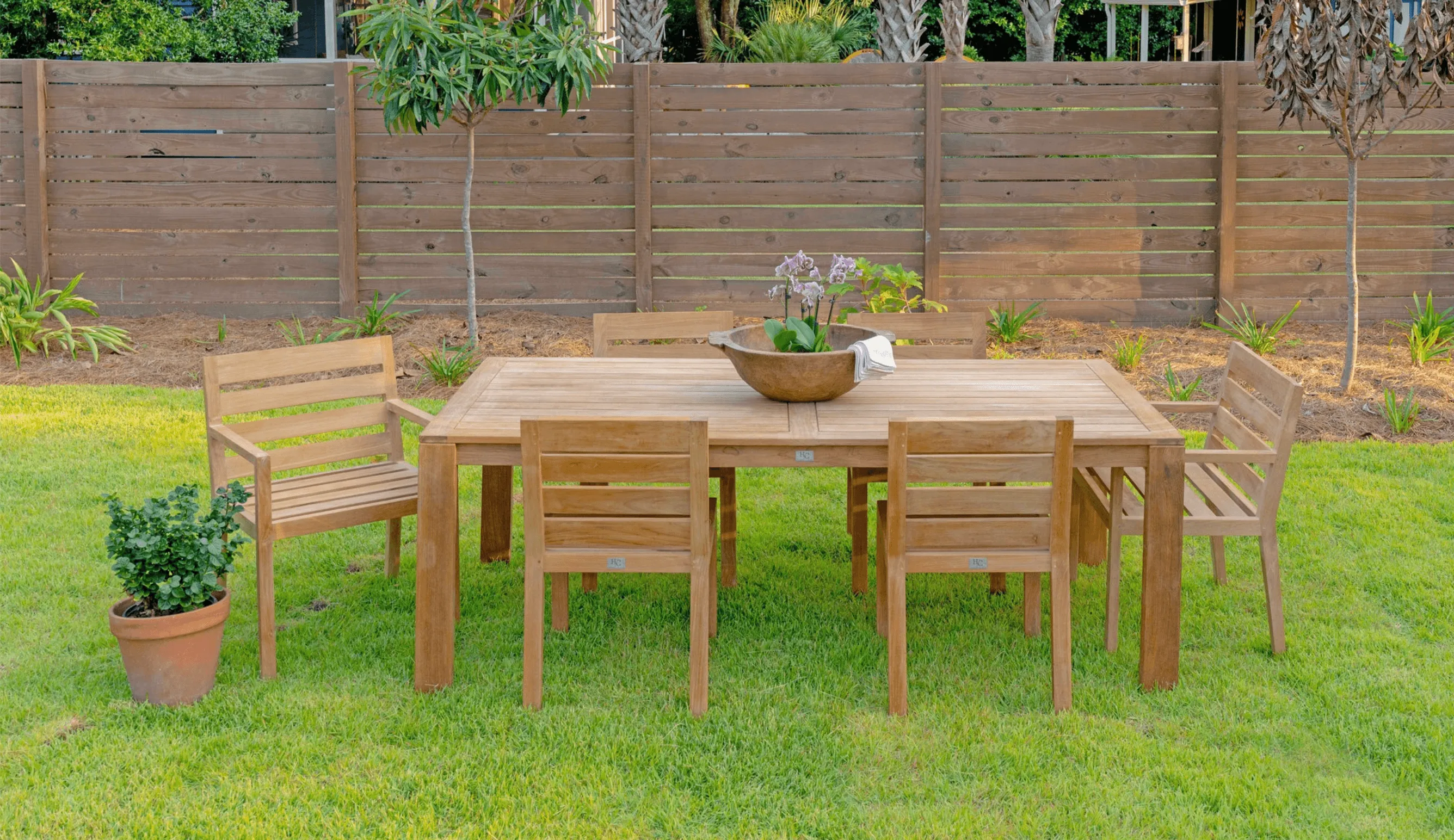 Charleston 83" 7-Piece Dining Set