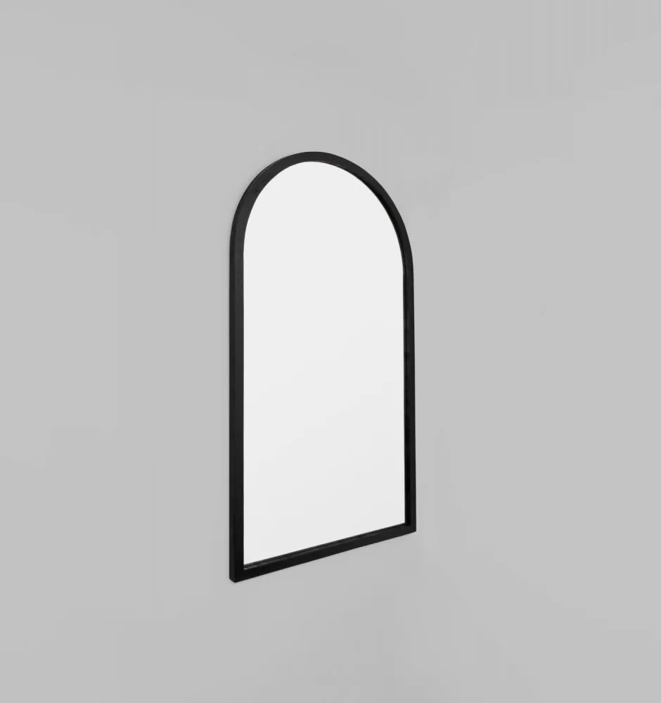 Cove Leaner Black Arch Mirror 100 x 180cm - PRE ORDER
