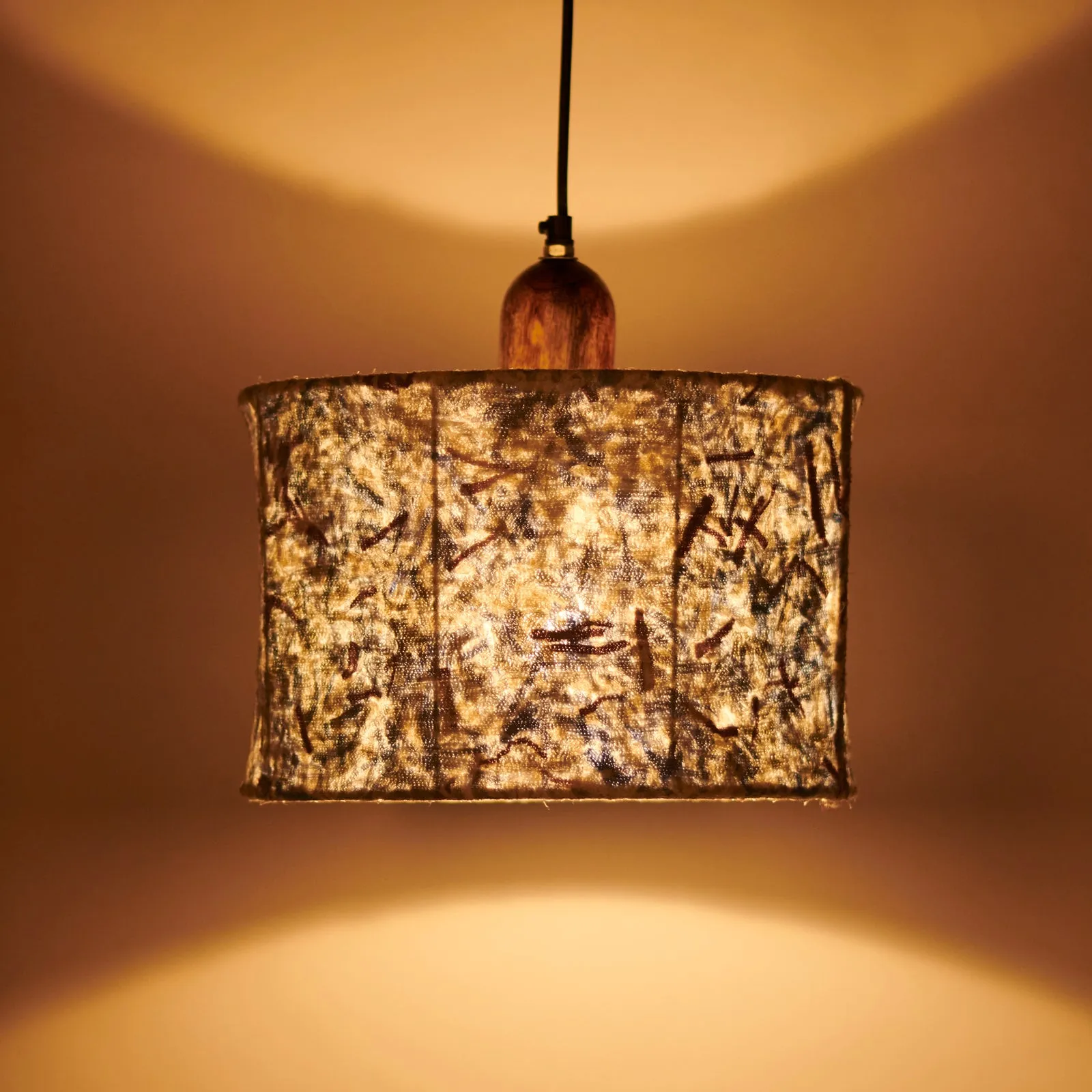 Flake Hanging Lamp Blue
