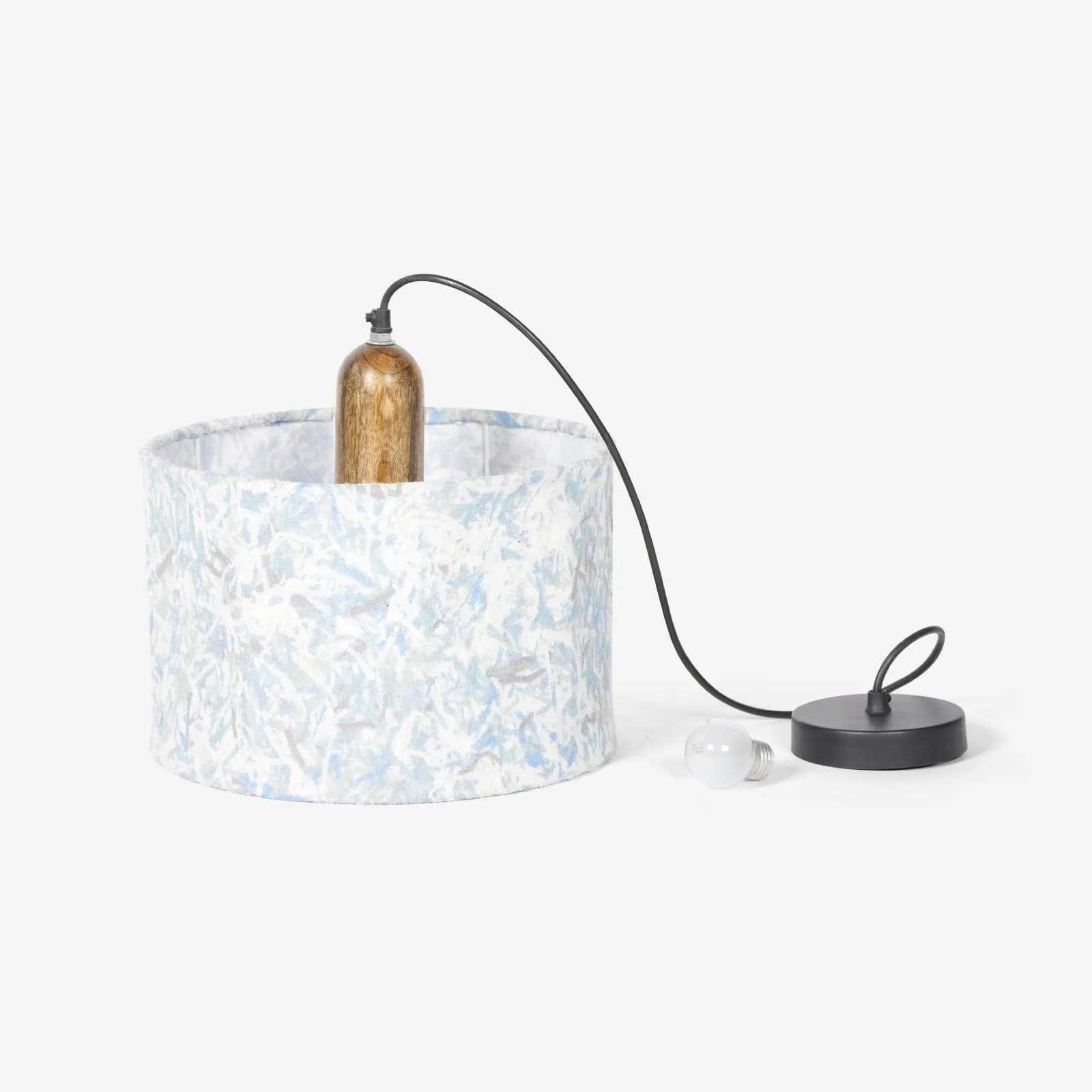 Flake Hanging Lamp Blue