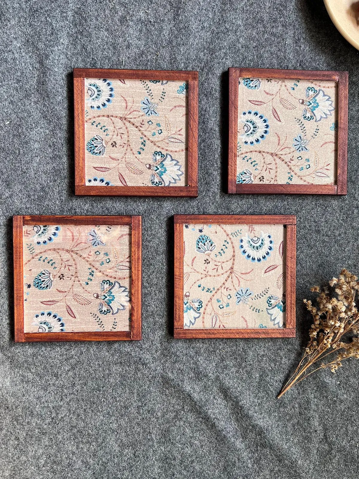 Floral Medley Silk Coaster
