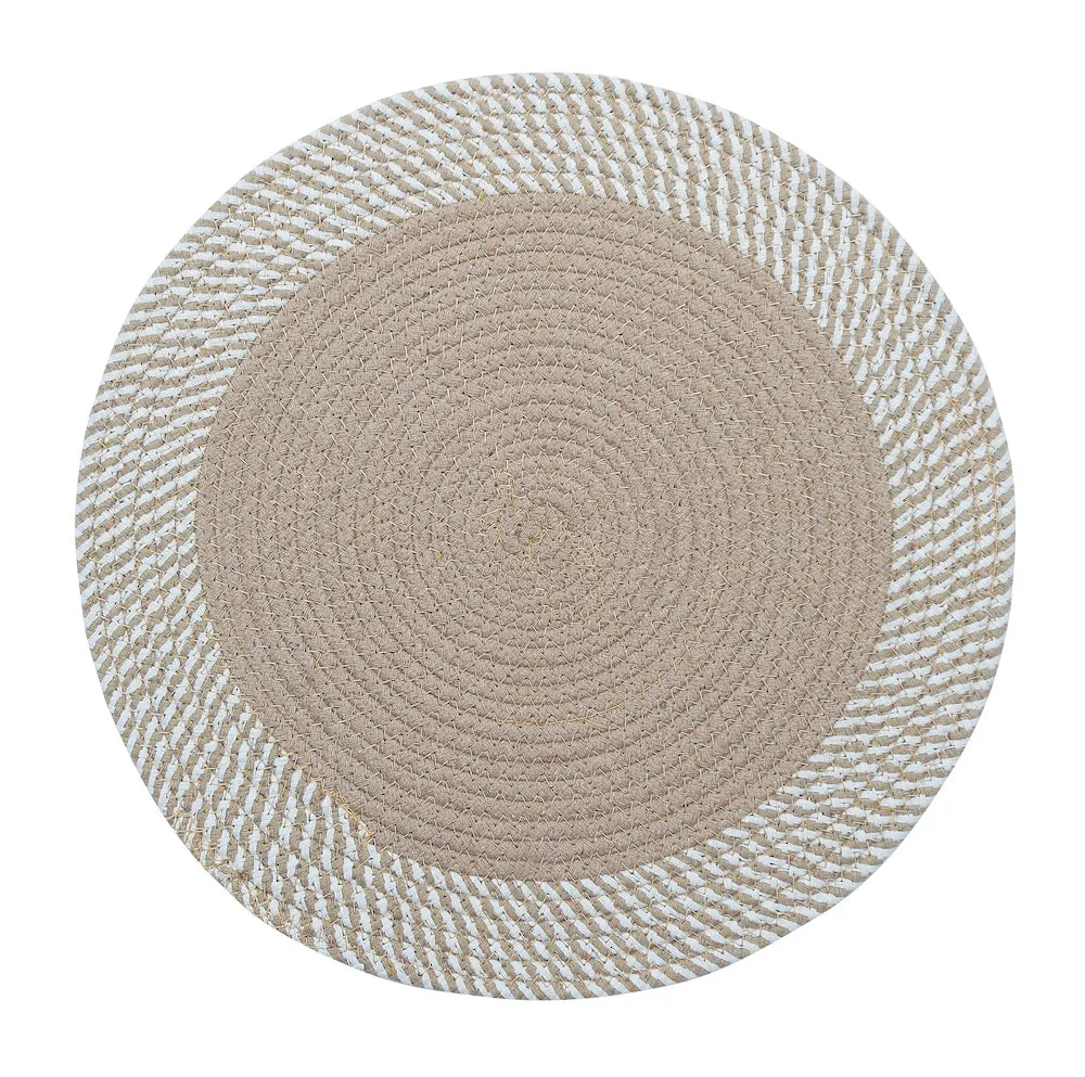 Freya Round Jute Placemats for Table - Eco-Friendly Kitchen Accessories