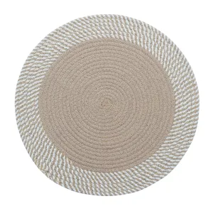 Freya Round Jute Placemats for Table - Eco-Friendly Kitchen Accessories