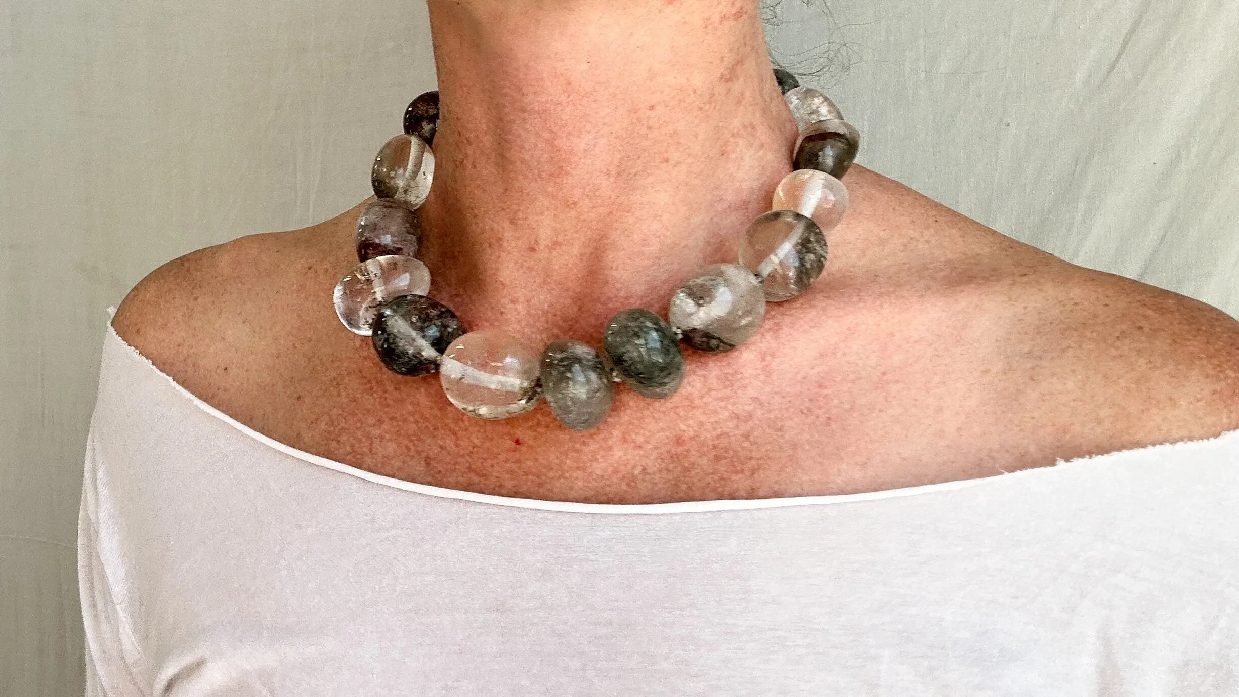 Garden Quartz & Silver Necklace. Atelier Aadya
