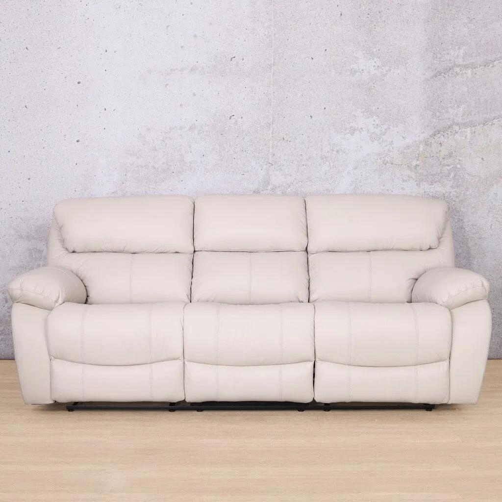 Kuta  3 Seater Leather Recliner