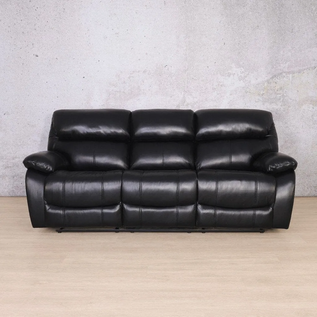 Kuta  3 Seater Leather Recliner