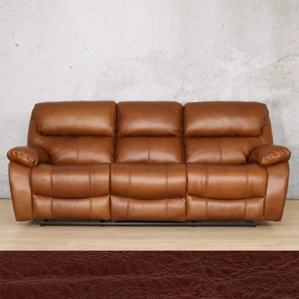 Kuta  3 Seater Leather Recliner