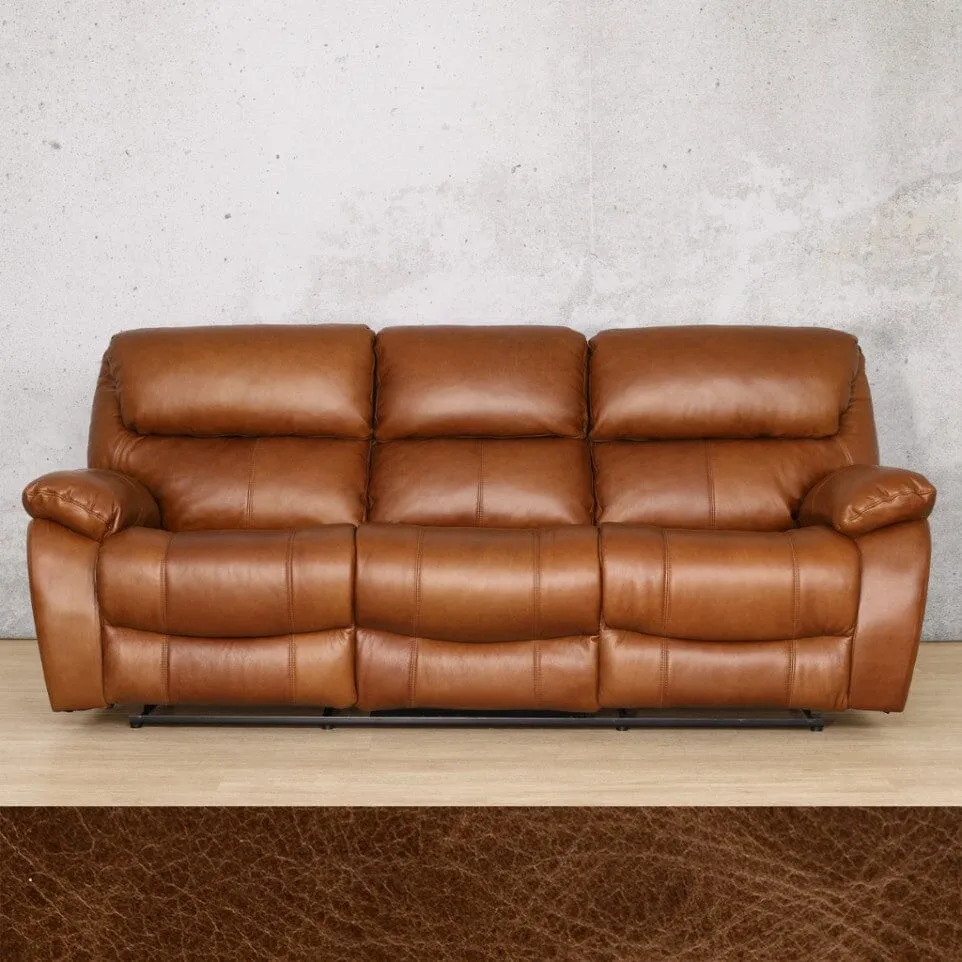 Kuta  3 Seater Leather Recliner
