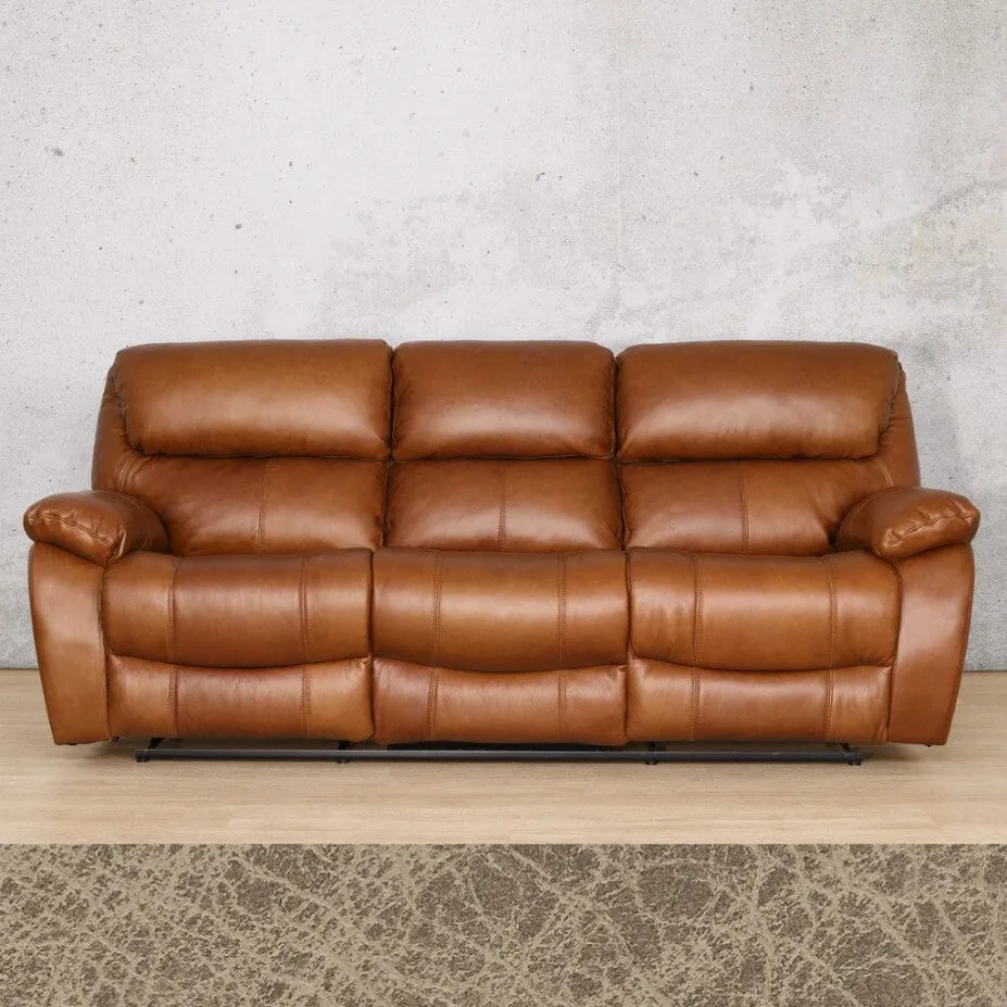 Kuta  3 Seater Leather Recliner