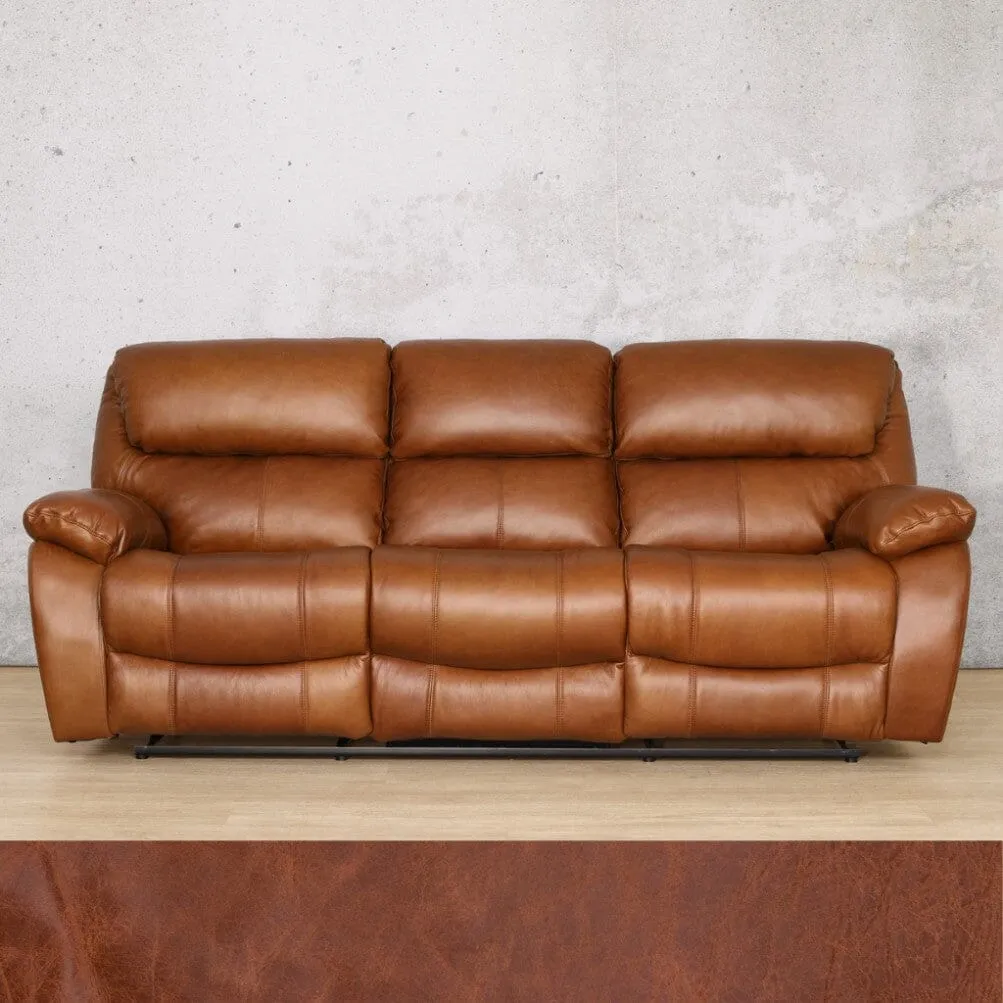 Kuta  3 Seater Leather Recliner