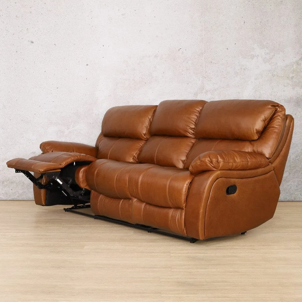 Kuta  3 Seater Leather Recliner