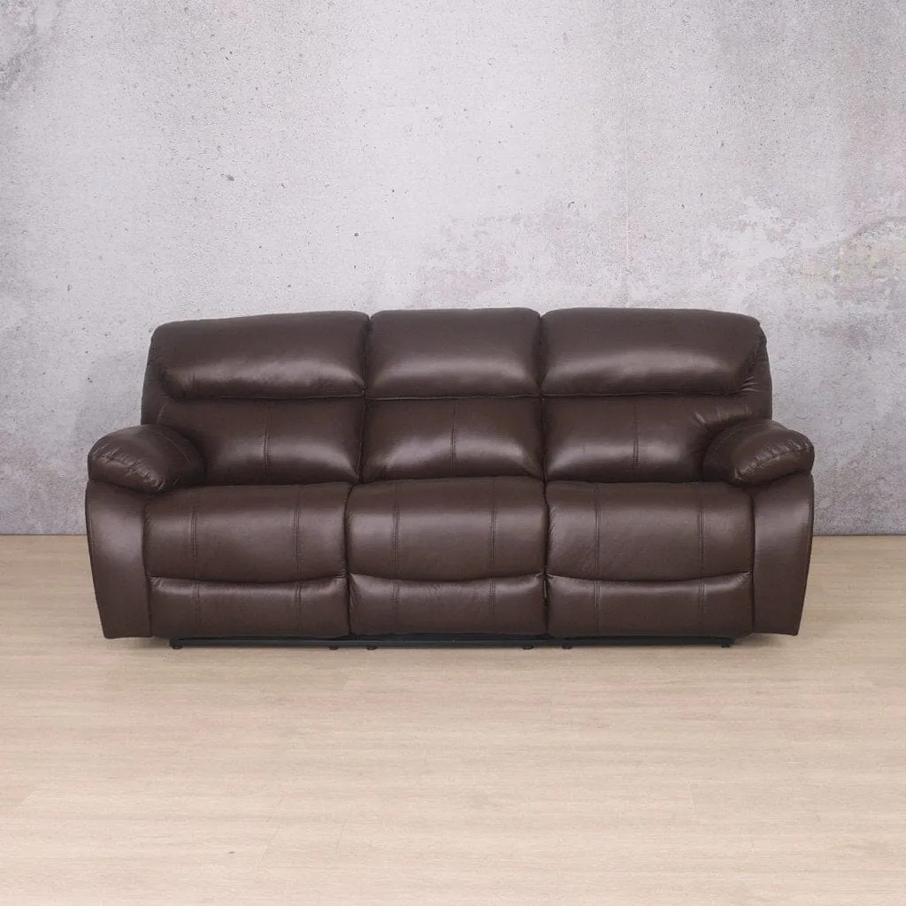 Kuta  3 Seater Leather Recliner