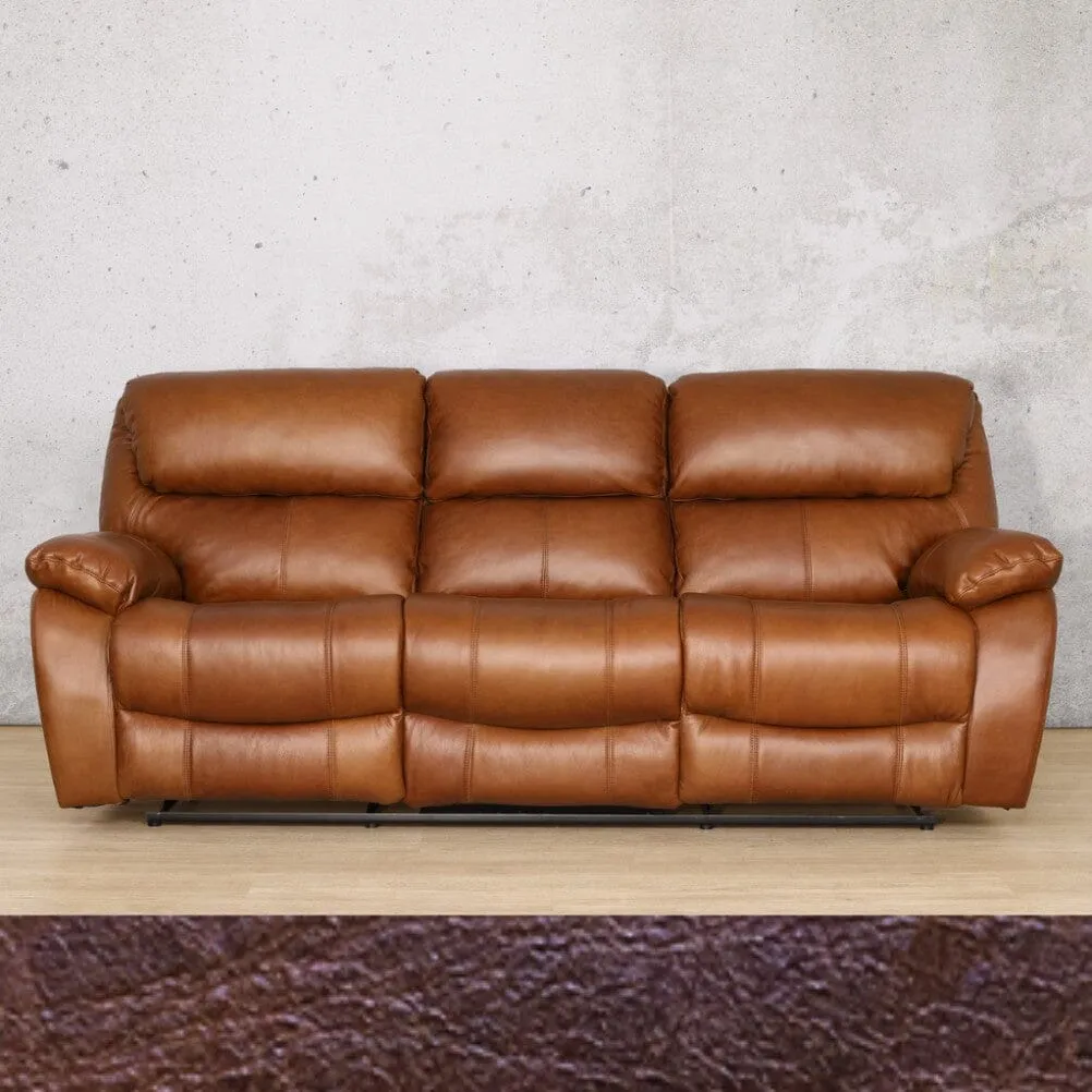 Kuta  3 Seater Leather Recliner