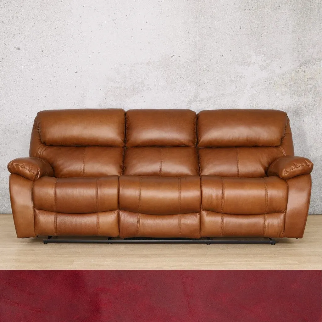 Kuta  3 Seater Leather Recliner