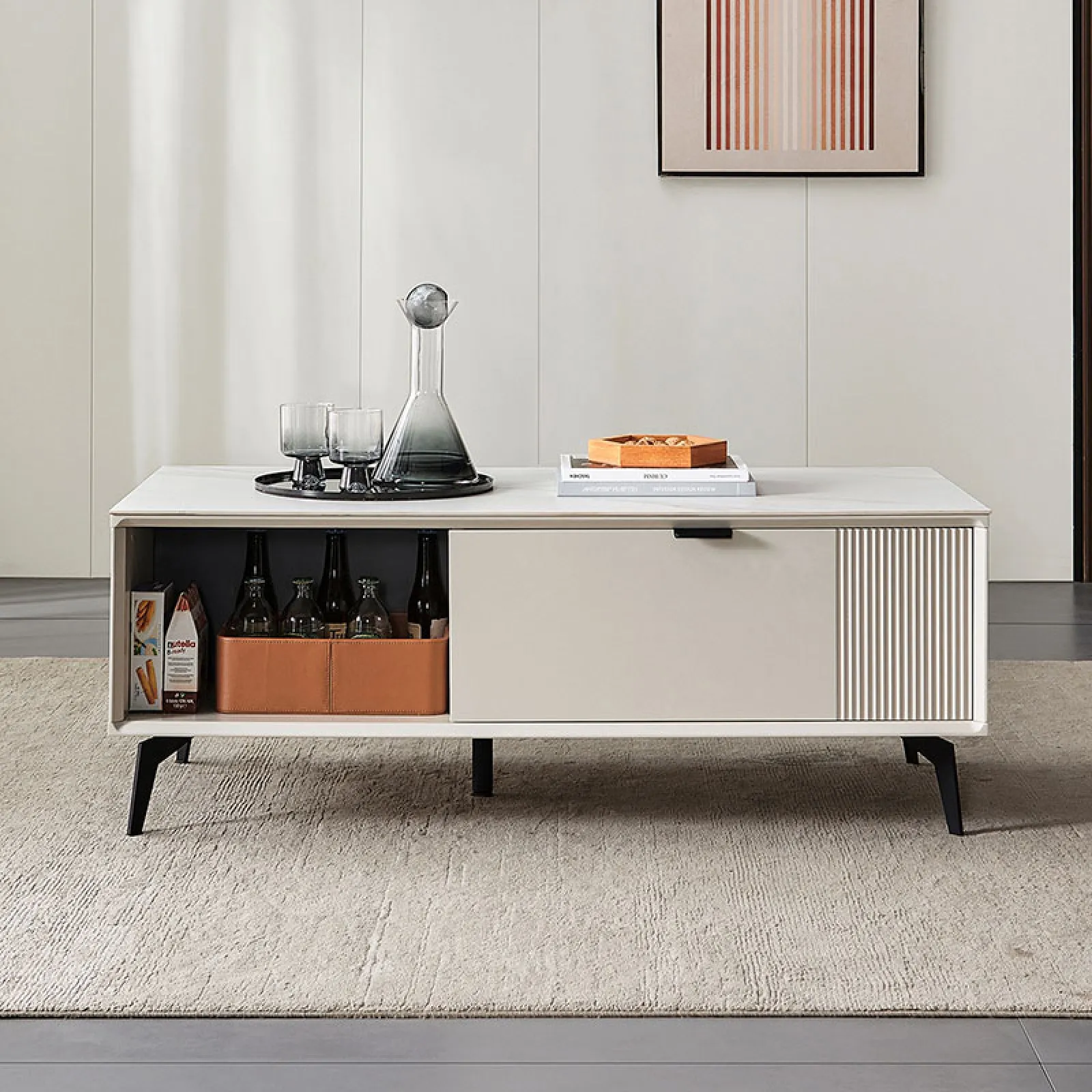 LUIS Cream Grey Coffee Table