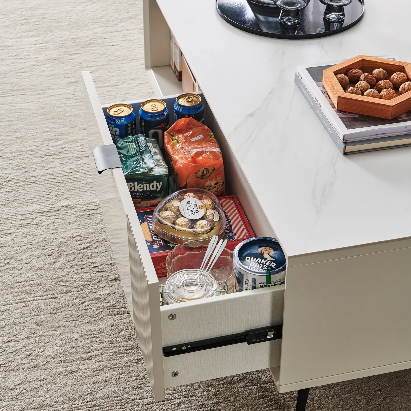 LUIS Cream Grey Coffee Table