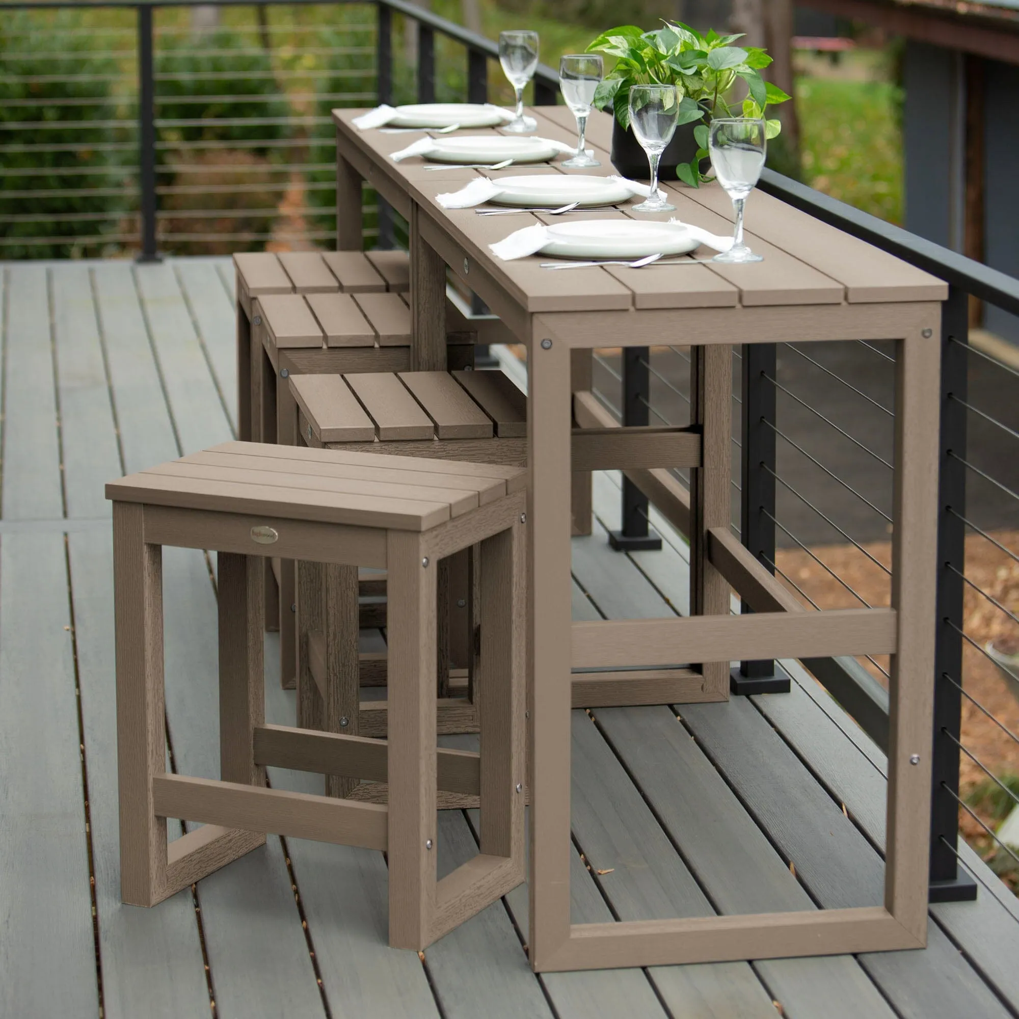Monroe Modern Counter Height Balcony 6 Piece Set