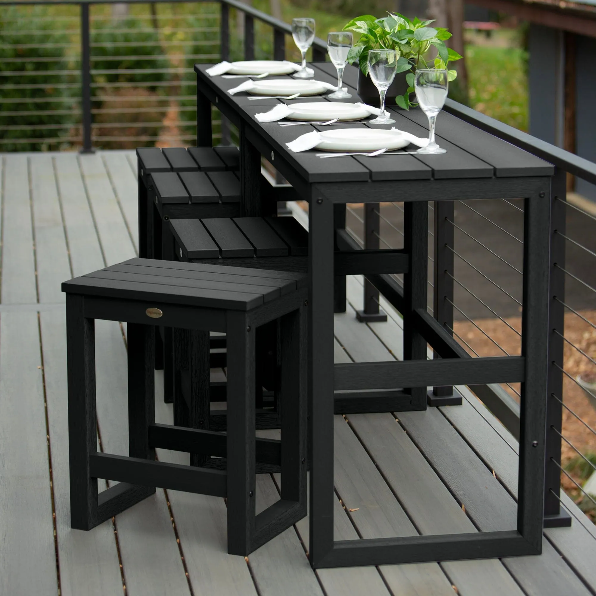 Monroe Modern Counter Height Balcony 6 Piece Set