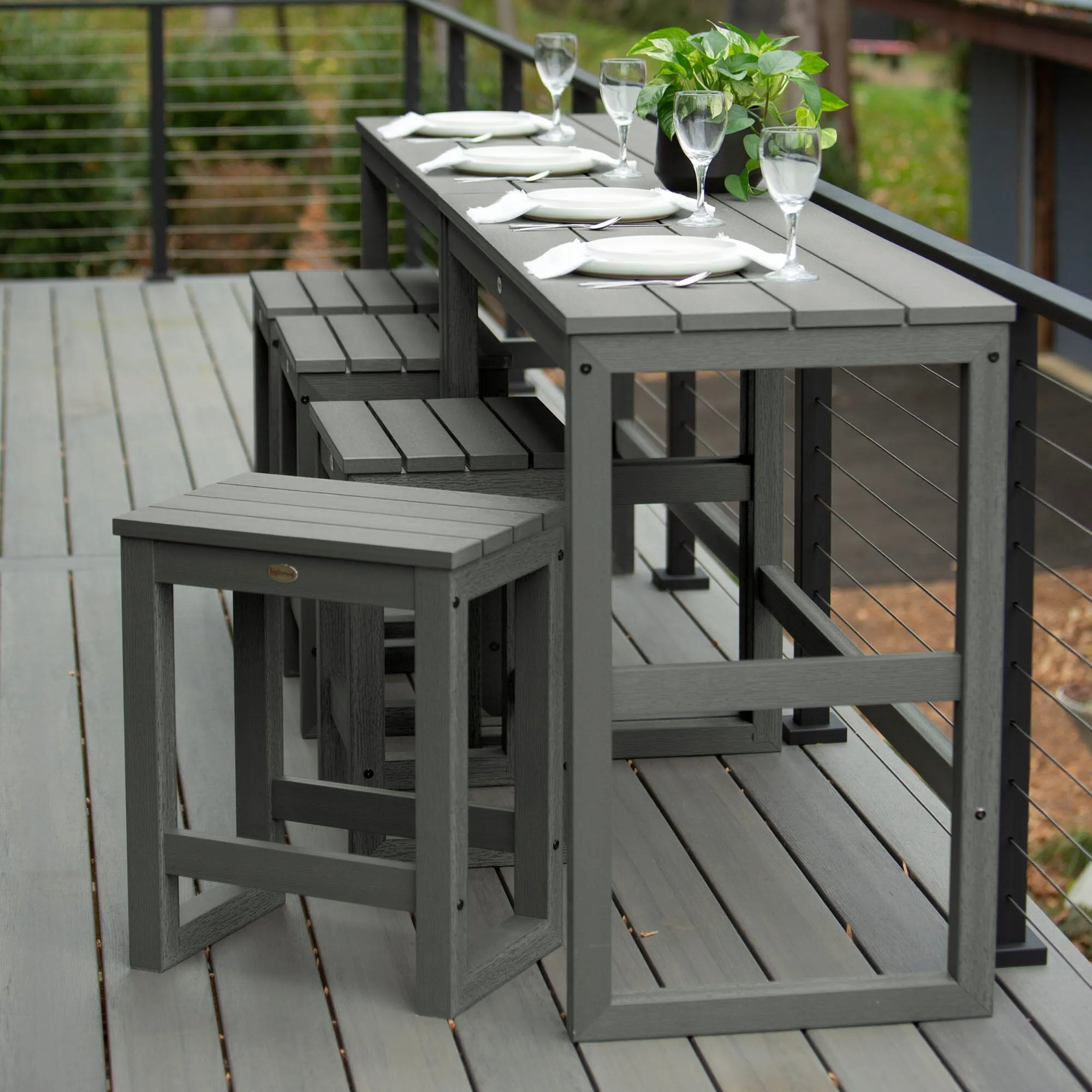 Monroe Modern Counter Height Balcony 6 Piece Set