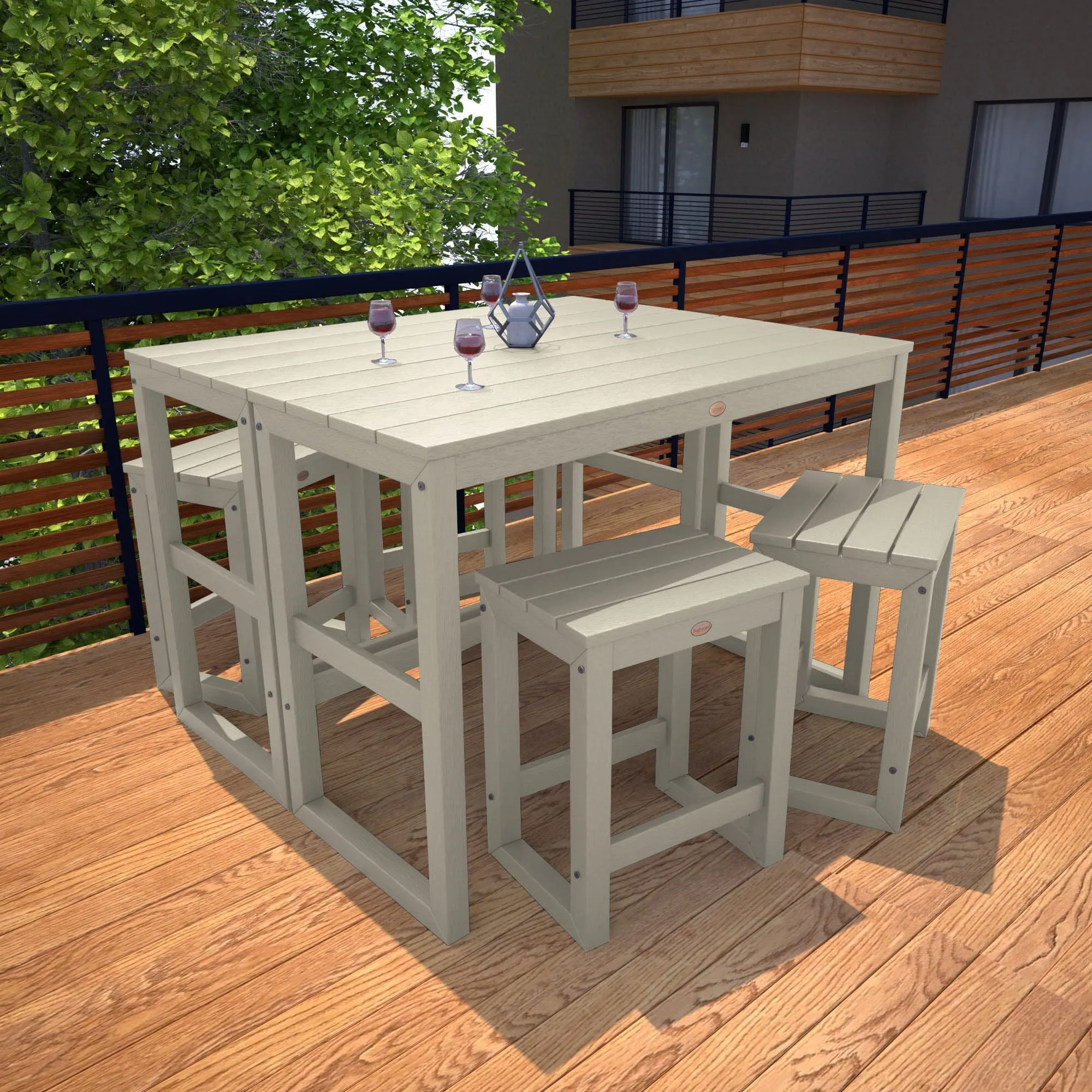 Monroe Modern Counter Height Balcony 6 Piece Set