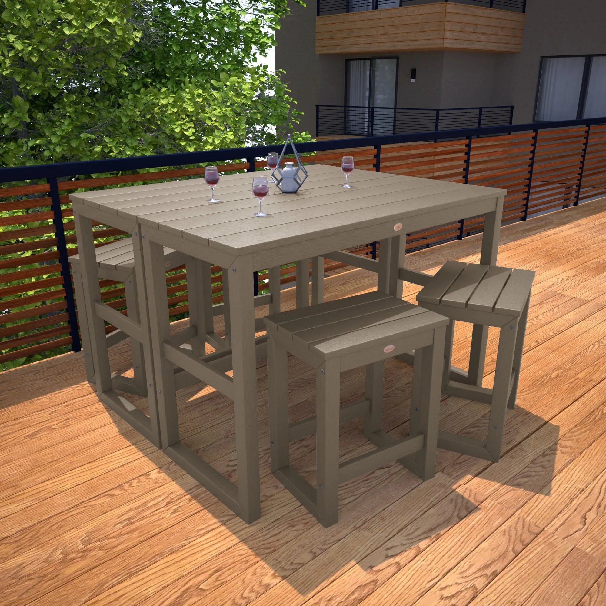 Monroe Modern Counter Height Balcony 6 Piece Set