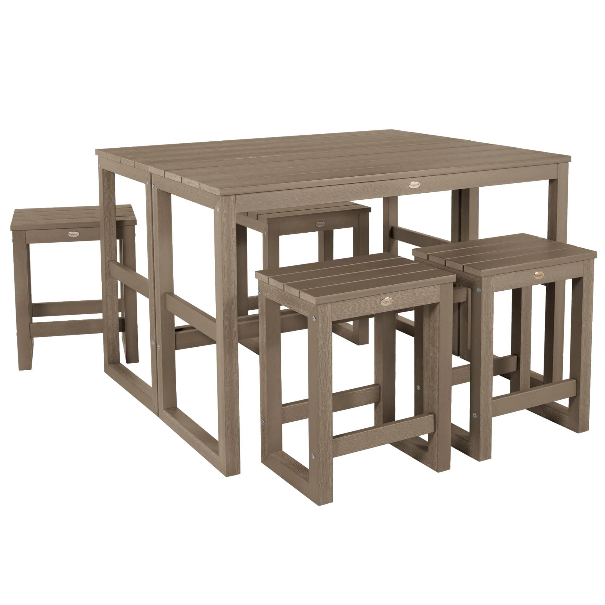 Monroe Modern Counter Height Balcony 6 Piece Set