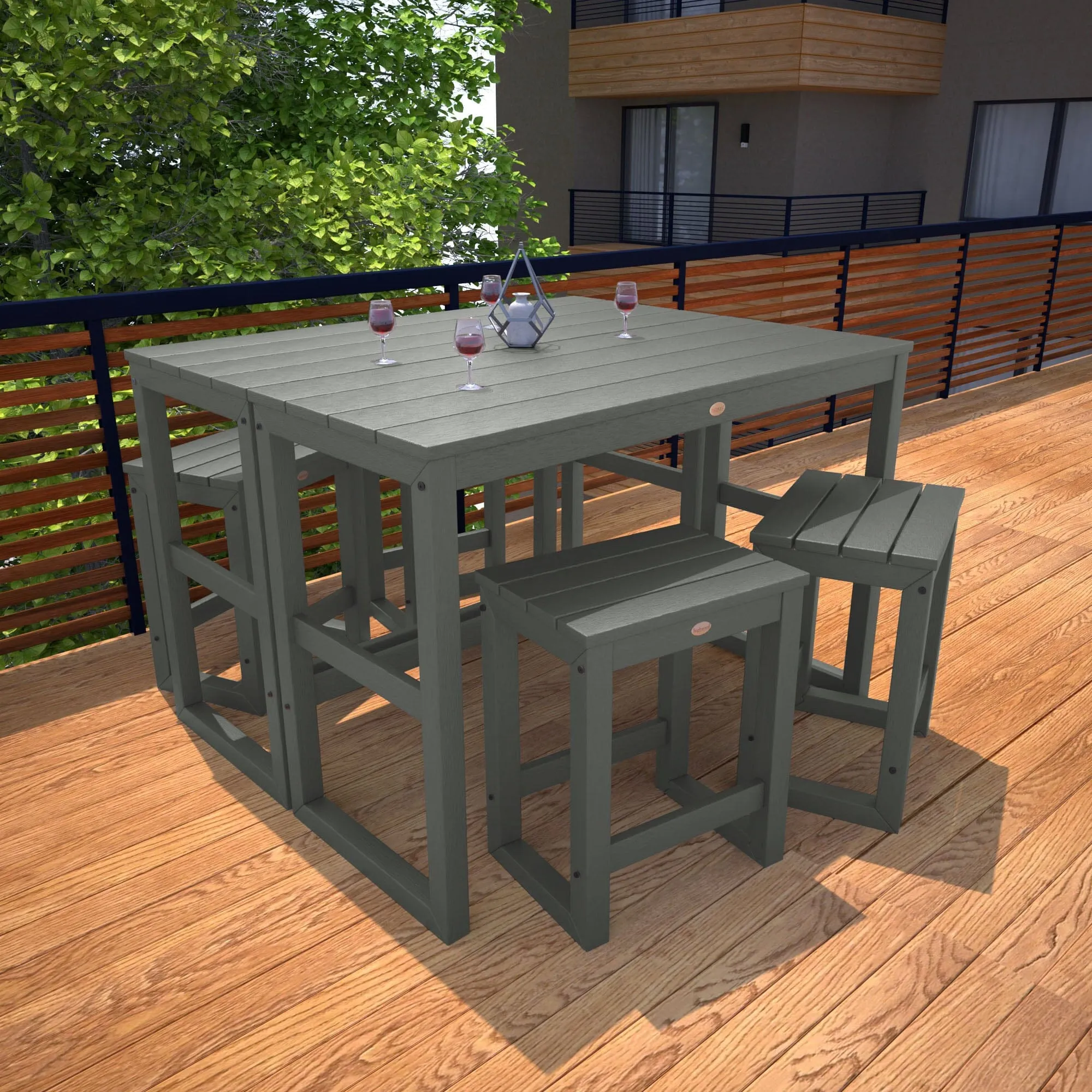 Monroe Modern Counter Height Balcony 6 Piece Set