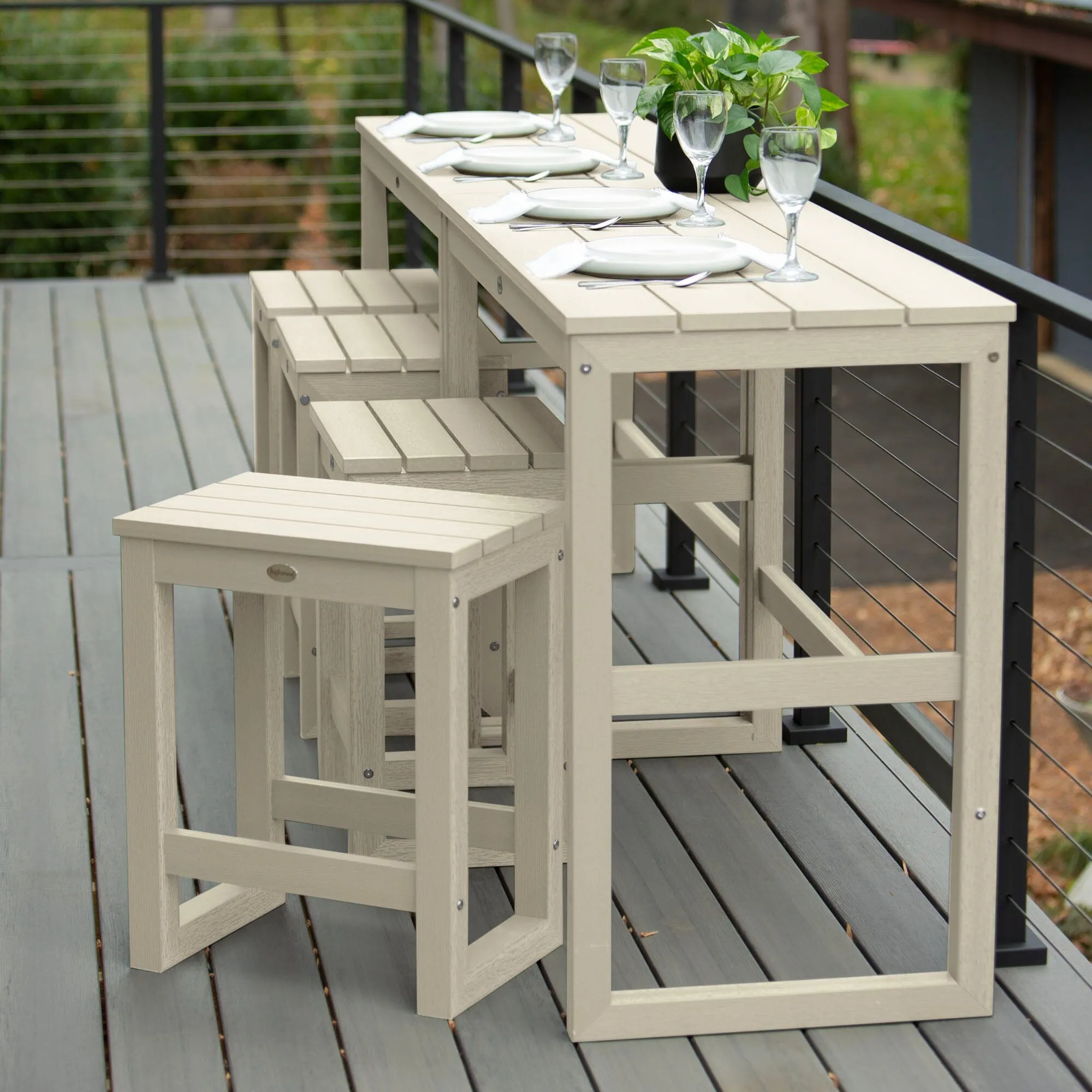 Monroe Modern Counter Height Balcony 6 Piece Set