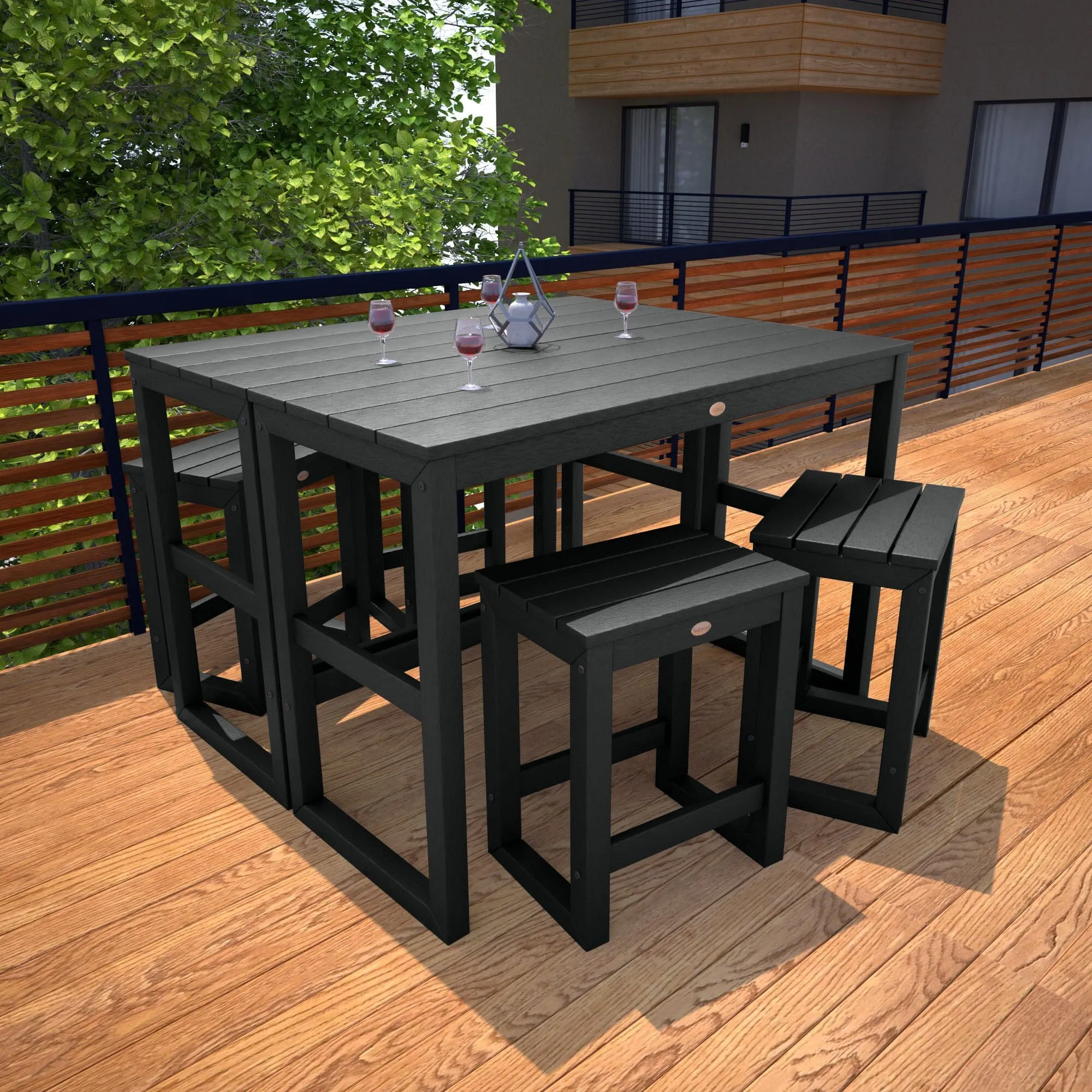 Monroe Modern Counter Height Balcony 6 Piece Set