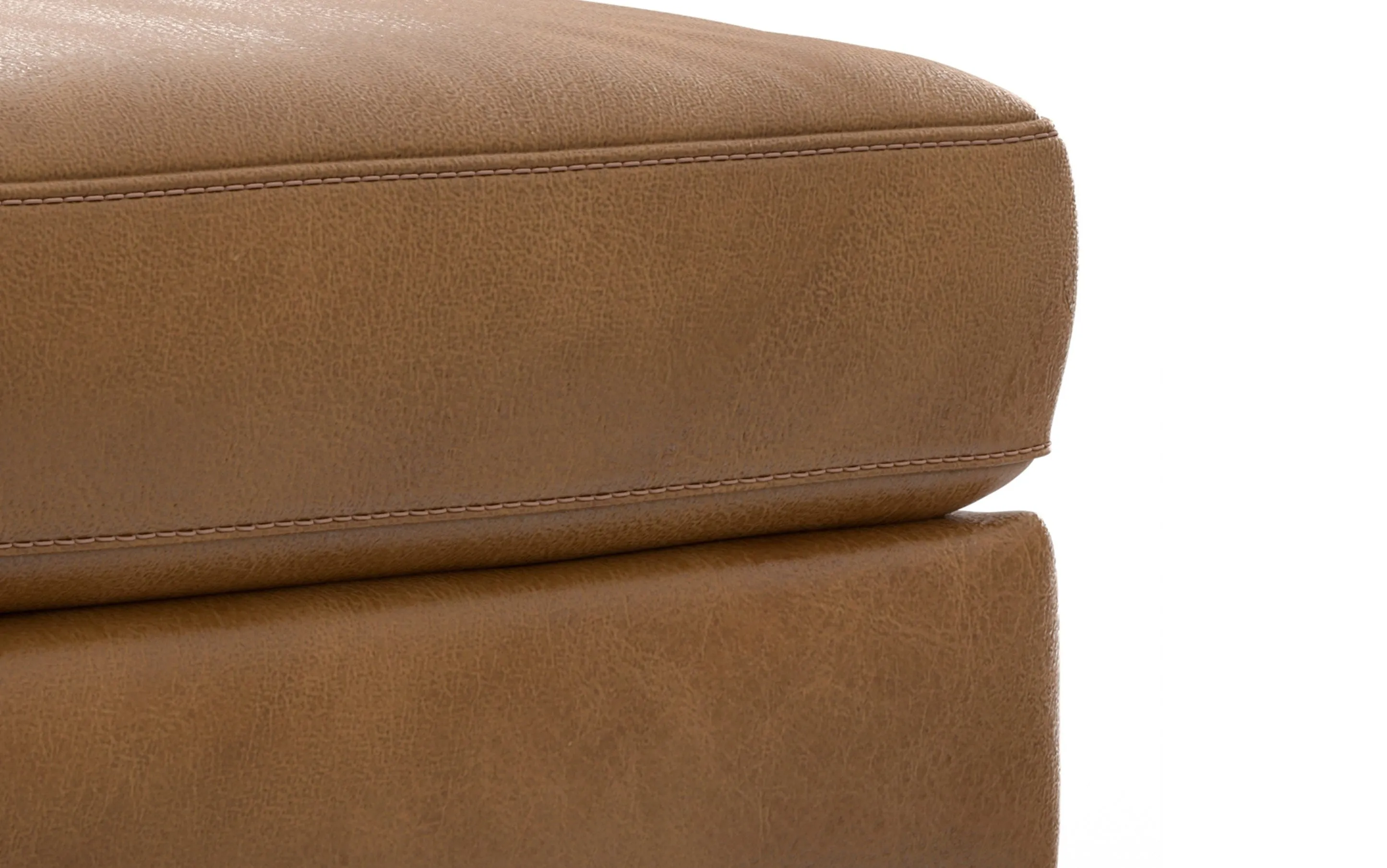 Morrison Ottoman in Genuine Top Grain Leather