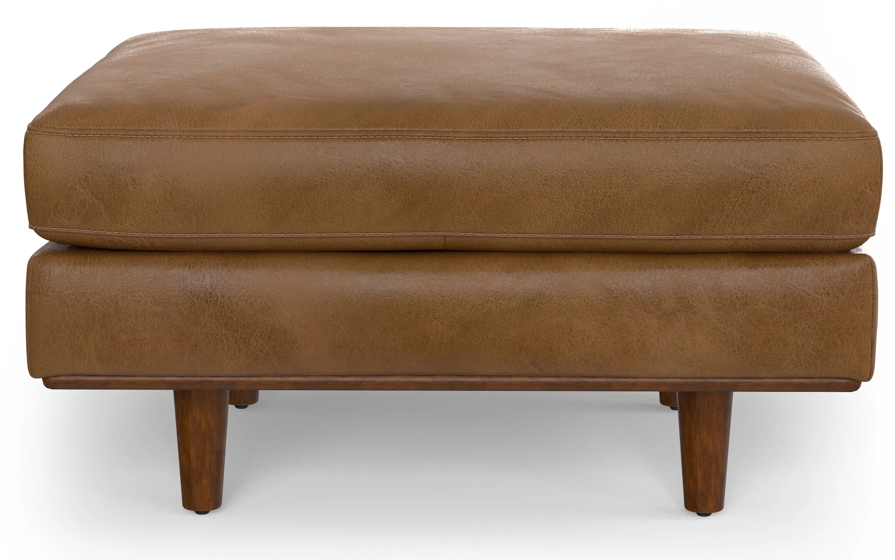 Morrison Ottoman in Genuine Top Grain Leather