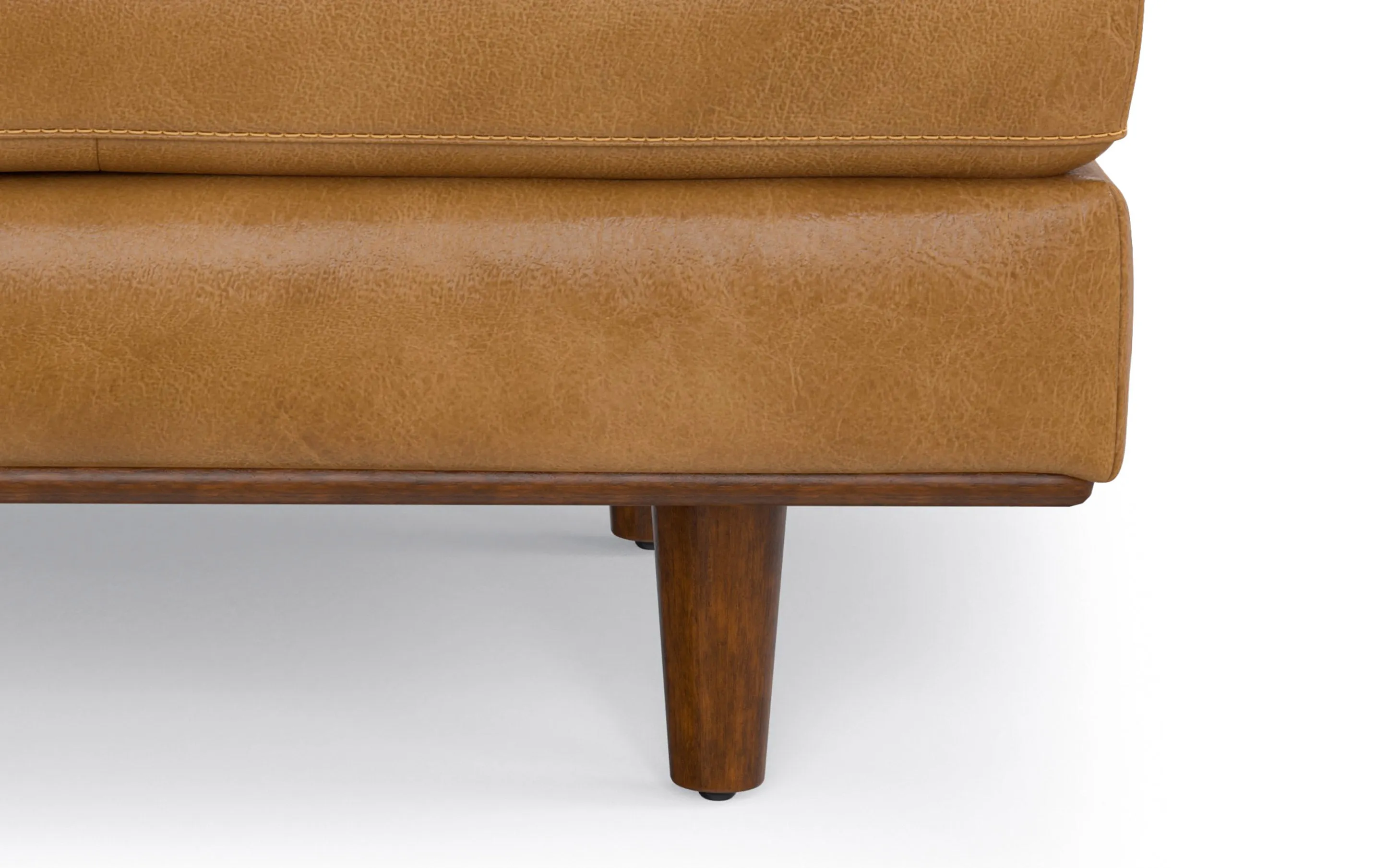 Morrison Ottoman in Genuine Top Grain Leather