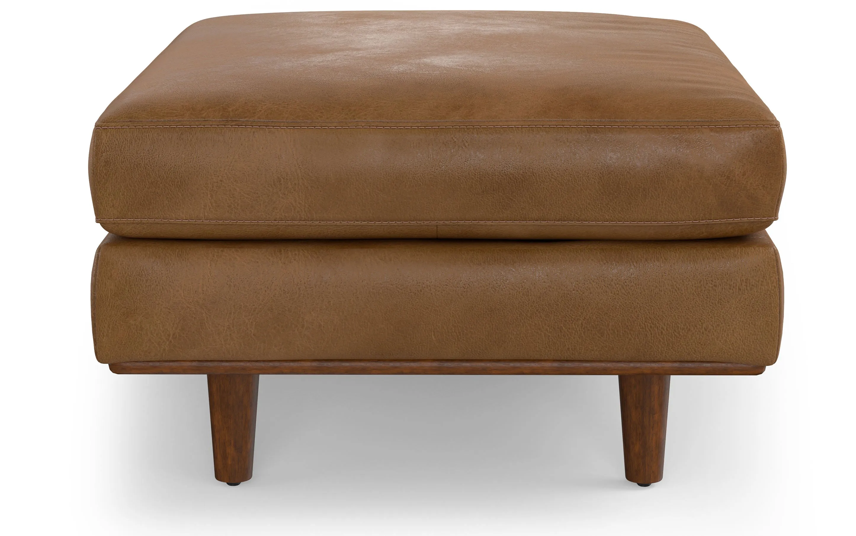 Morrison Ottoman in Genuine Top Grain Leather