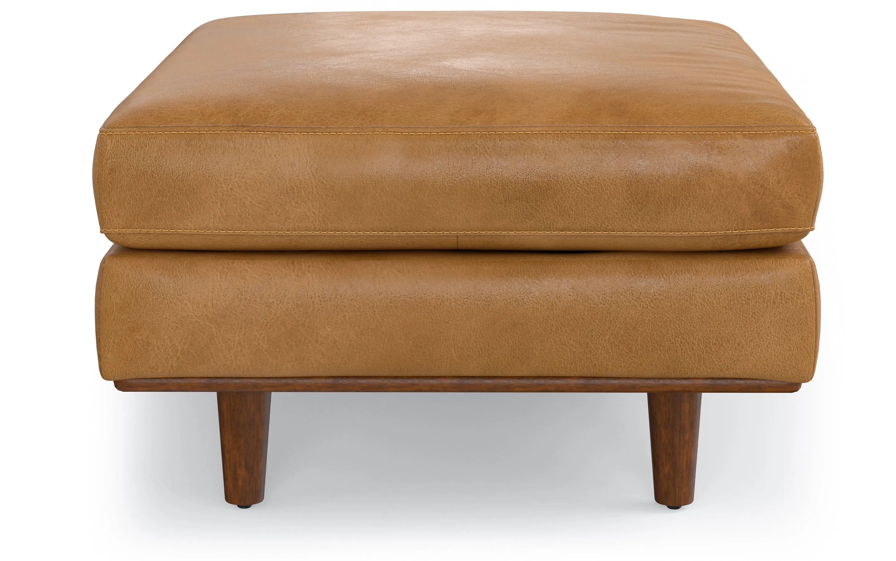Morrison Ottoman in Genuine Top Grain Leather