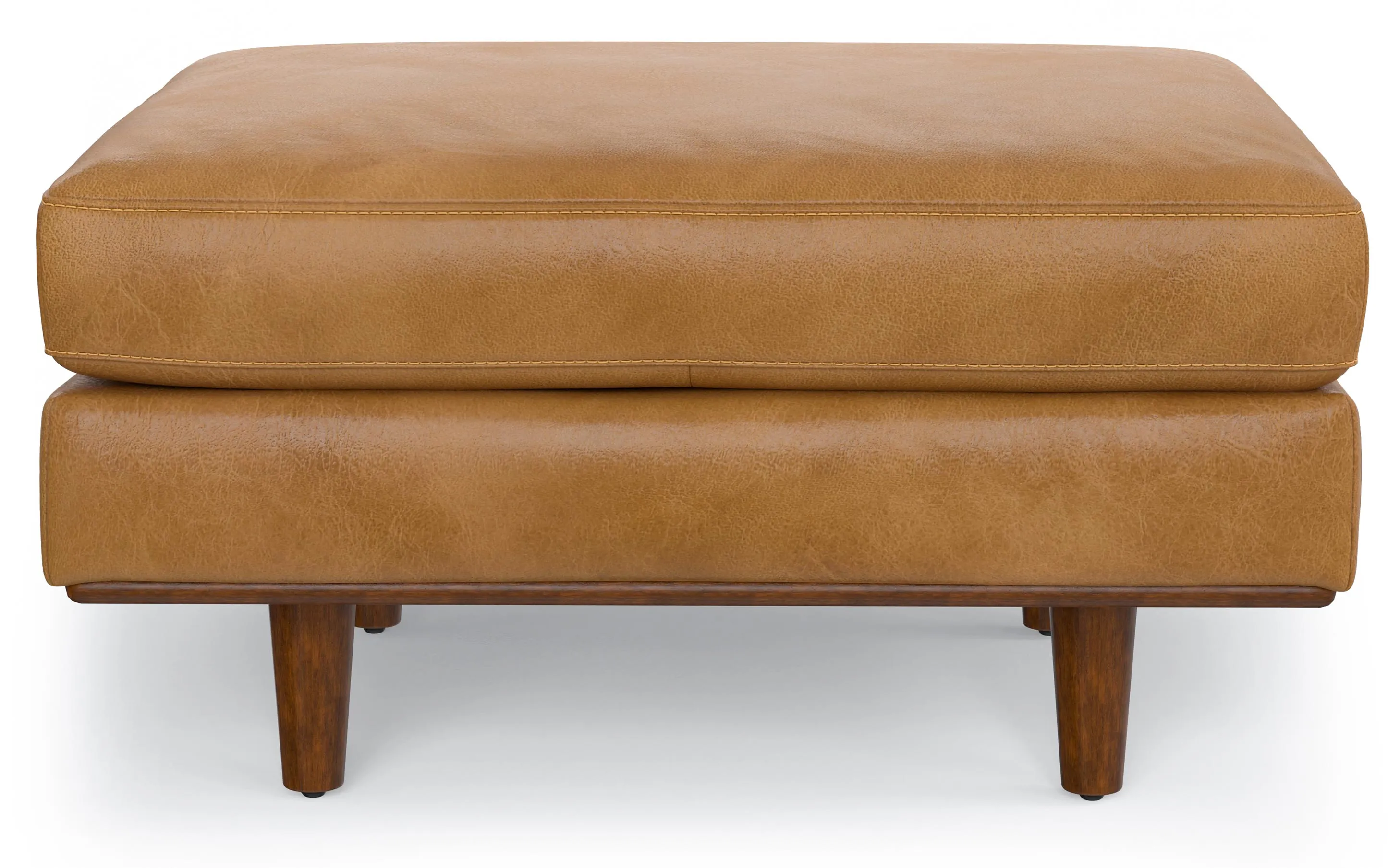 Morrison Ottoman in Genuine Top Grain Leather