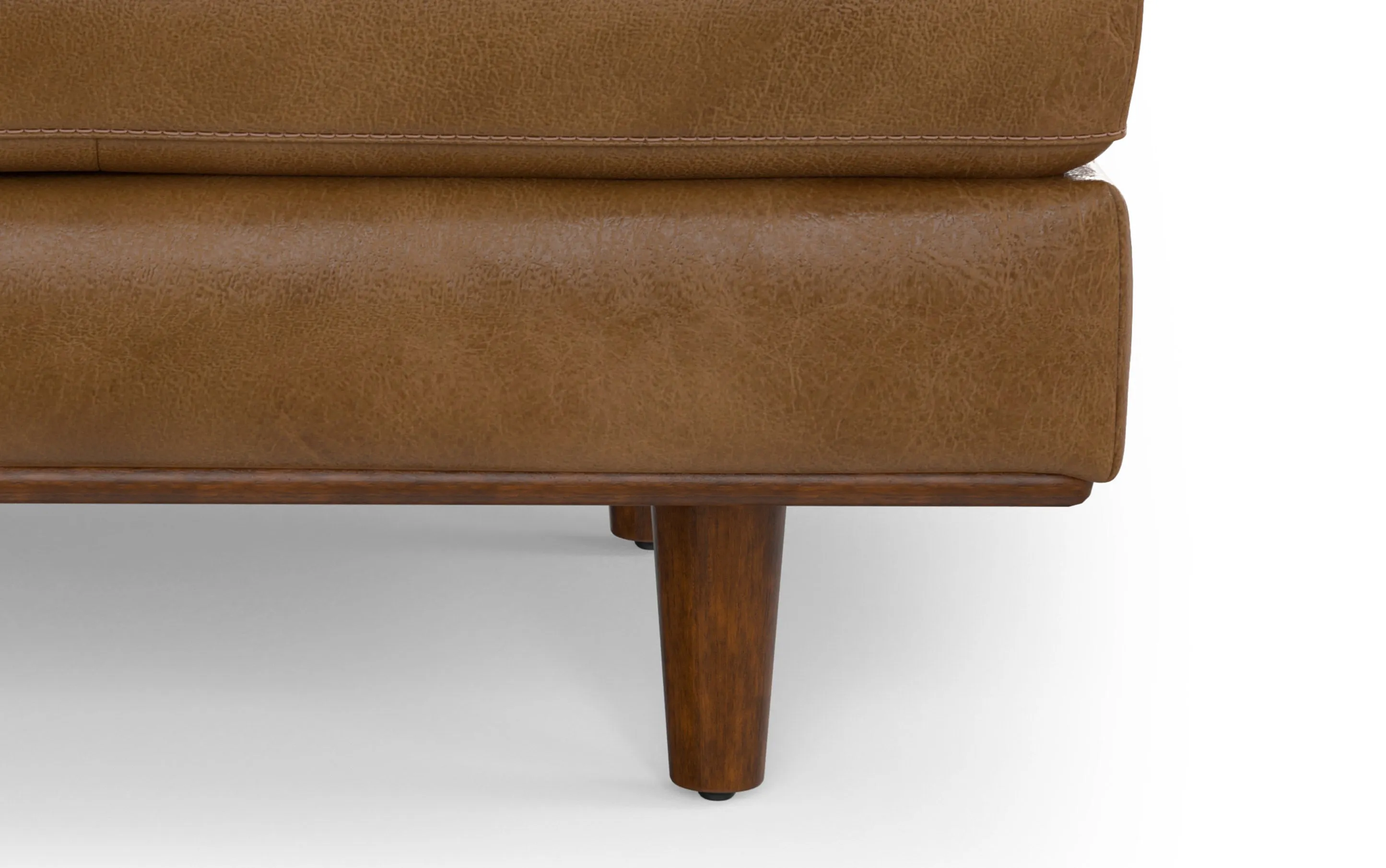 Morrison Ottoman in Genuine Top Grain Leather